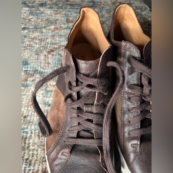 Trask High Top Suede & Leather Sneaker - Picture 3 of 5